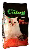 اكل قطط بنكهة لحم بقري كيوتى دراي 1.5 كج