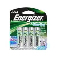 Energizer 4-Piece AA Rechargeable Battery Silver