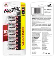 Energizer 20-Piece Max AA Battery Pack Silver and...