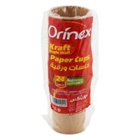 كاسات ورق طبيعي أورينكس 8 اونز