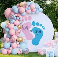 بالونات تنسيق لحفل كشف جنس الجنين