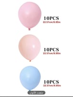 بالونات باستيل لحفل كشف جنس الجنين