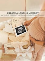 إطار سونار خشبي لحفل كشف جنس الجنين