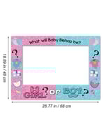 إطار للتصوير لحفل كشف جنس الجنين