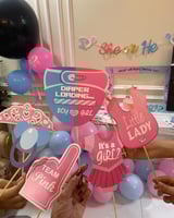 استكرات كرتونيه كبيره لحفل كشف جنس الجنين