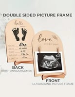 إطار سونار خشبي لحفل كشف جنس الجنين