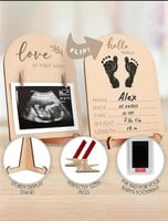 إطار سونار خشبي لحفل كشف جنس الجنين