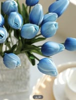 ورد توليب ازرق لحفل كشف جنس الجنين