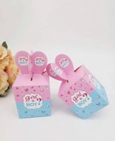 بوكسات صغيرة للتوزيعات والهدايا لحفل كشف جنس الجني...