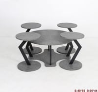 طقم طاولات عصرية بتصميم انيق ومميز لون رمادى