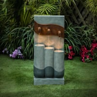 نافورة علي شكل صنبور بثلاث مستويات لتدفق المياه مق...