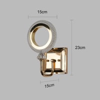 اضاءة جداريه مودرن مفرد ب3 اضاءات متغيرة لون ذهبي