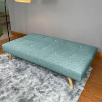 أيمار أريكة سرير 2 في 1 بلون تركواز فاتح مقاس 178x...