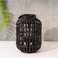 فانوس رمضان بتصميم مميز لون اسود مقاس 33 سم - رمضا...