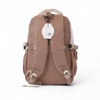 مجموعة شنطة ظهر مدرسية 3 في 1 بتصميم مميز لون بني...