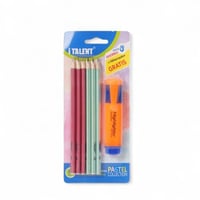 مجموعة أدوات مكتبية – أقلام رصاص مع هايلايتر مجاني...