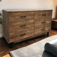 خزانة خشب بتصميم عصري لون بني مقاس 120×38×74 سم