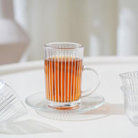 طقم فناجين وبيالات قهوة و شاي مع صحون بتصميم عصري...