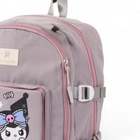 مجموعة شنطة ظهر مدرسية 5 في 1 تصميم كرومي بلون رما...