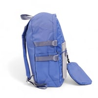 شنطة ظهر مدرسية مع مقلمة بتصميم مميز لون ازرق مقاس...