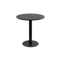 طاولة كافي بتصميم دئري لون أسود مقاس 70x74 سم