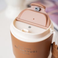 كوب قهوة معزول مع غطاء مانع للتسرب سعة 360 مل