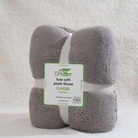 بطانية بتصميم مميز لون رمادي مقاس 200x230 سم