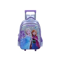 شنطة ترولي مدرسية مع مقلمة بتصميم اميرة الثلج لون...
