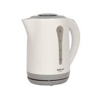 غلاية ماء ريبون - بلاستيك ابيض ورمادي