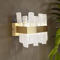 اضاءة جداريه بتصميم انيق ب3 اضاءات متغيرة لون ذهبي