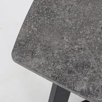 طاولة قهوة خشب لون رمادي x أسود مقاس 110x45x60 سم