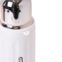 زجاجة مياة حرارية بتصميم مميز لون ابيض