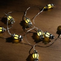 حبل إضاءة فوانيس رمضانية فضية- طول 2 متر