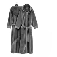 روب حمام بتصميم مميز باللون الرمادي