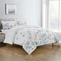 مفرش سرير مايكروفايبر 4 قطع متعدد الألوان مقاس 260...