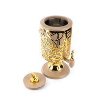 موزع مشروبات بلاستيك بتصميم مميز لون كوفي سعة 3 لت...