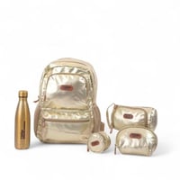 مجموعة شنطة ظهر مدرسية تولي 5 في 1 بتصميم عصري لون...