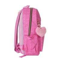 مجموعة شنطة ظهر مدرسية تولي 4 في 1 بتصميم قلوب لون...