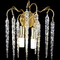 إضاءة حائط مفرد بتصميم مودرن لون ذهبي