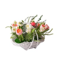 فازة بتصميم عصري باللون الابيض مقاس 33 سم