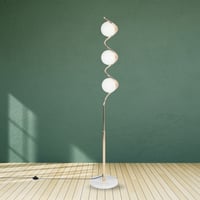 اباجورة ستاند بتصميم مميز باللون الأبيض