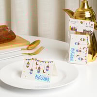 بطاقات ضيافة ترحيبية بتصميم الفوانيس – 4 قطع