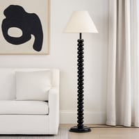 اباجورة ستاند بتصميم عصري باللون اسود x ابيض