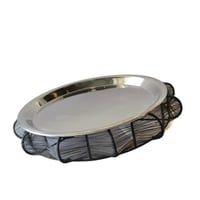 4 سخان طعام بتصميم مميز باللون الاسود حجم كبير