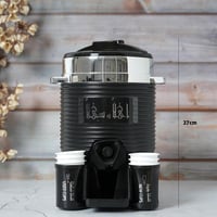 موزع مشروبات بعبارة ( أهلاً و سهلاً ) باللون الأسو...