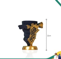 مبخرة للاحتفال باليوم الوطني بتصميم خريطة لون اسود...