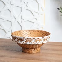 سلة تقديم روطان أنيق