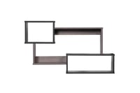 أرفف حائط خشب ماليزي لون أبيض X بني مقاس 88x20x52....