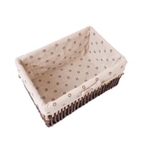 سلة خزف مناسبه لتقديم الخبز و الفواكة لون بني وبيج...