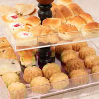 ستاند تقديم الحلوي 2 دور بتصميم مميز لون الاسود مق...